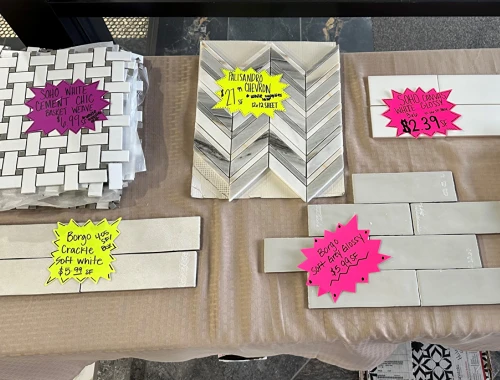 In stock backsplash